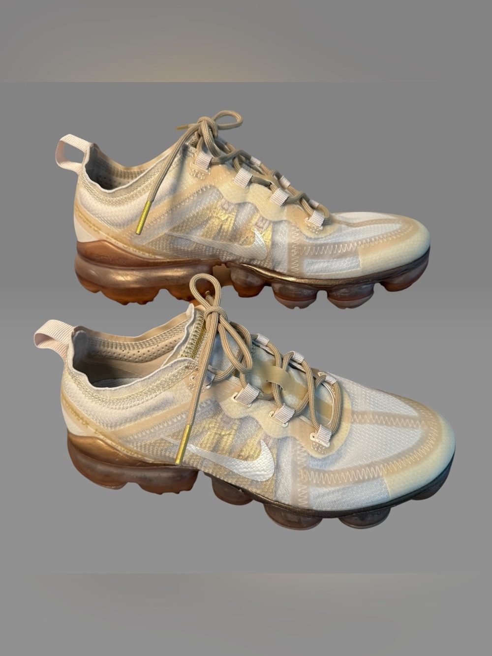 Women's Nike Air Vapormax Cream Sail Light Bone AR6632 Size 7